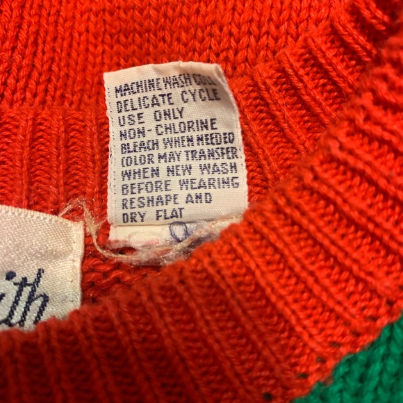 Fun Vintage 80's Christmas Sweater Allison Smith Sz S - Picture 7 of 8